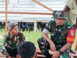 Dansatgas TMMD Meninjau Progres Pembangunan Rumah di Timika